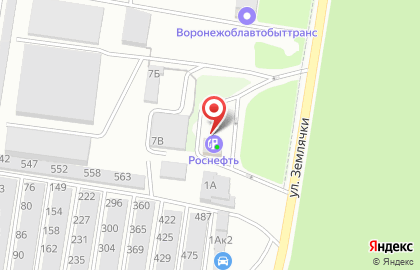 СТО Роснефть на улице Землячки на карте
