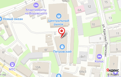 Магазин чая и кофе на улице Воровского на карте