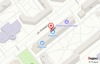 Мастерская по ремонту одежды ШвейМастер на улице Комарова на карте