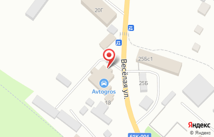 Автошкола Auto in Line на 1-ой Весёлой улице на карте