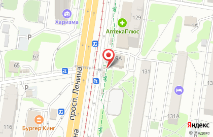Киоск по продаже фруктов и овощей в Центральном районе на карте