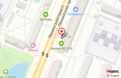 Аптека Воронежфармация в Железнодорожном районе на карте