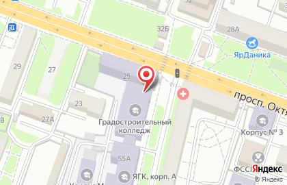 Ярославский градостроительный колледж на улице Чайковского на карте
