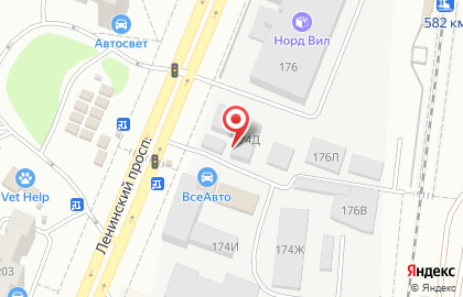 Магазин автотоваров РусАвто в Железнодорожном районе на карте