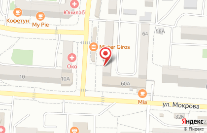Парикмахерская Фиалка в Октябрьском районе на карте