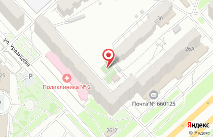 Продуктовый магазин Звездный в Советском районе на карте