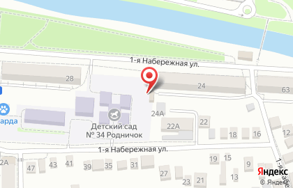 Студия красоты Имидж на 1-ой Набережной улице на карте