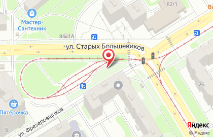 Киоск по продаже кондитерских изделий на улице Старых Большевиков на карте