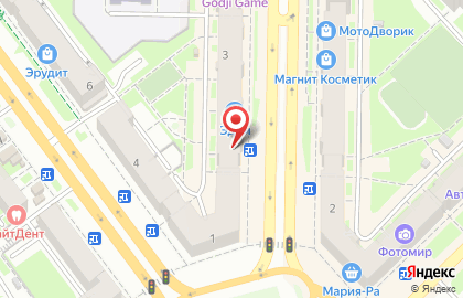 Магазин канцелярских и детских товаров Акварель на проспекте Металлургов, 3 на карте
