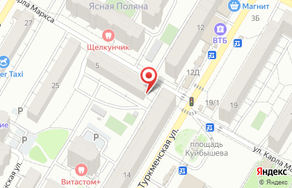 Продуктовый магазин в Волгограде на карте