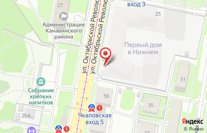 Автостоянка в Нижнем Новгороде на карте