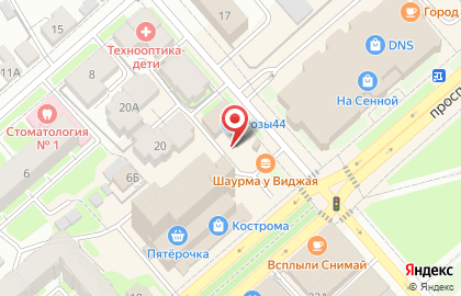 Киоск по продаже кондитерских изделий Славянский на Сенной улице на карте