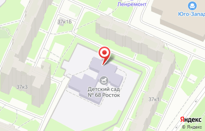 Детский сад Росток №68 на проспекте Маршала Жукова на карте
