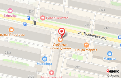 Магазин Деревенский на улице Тухачевского на карте