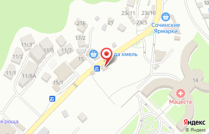 Магазин овощей и фруктов в Хостинском районе на карте