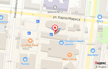 Ланч-кафе Ланч-кафе на улице Карла Маркса на карте