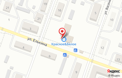 Розничная сеть по продаже мясной продукции Давлекановский мясокомбинат на улице Елькина на карте