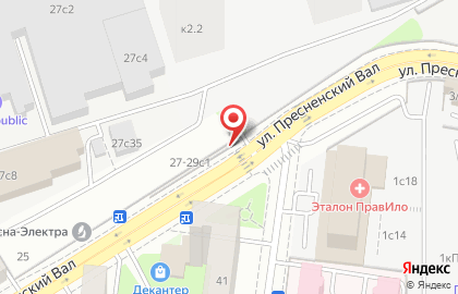 Московская областная филармония на улице Пресненский Вал на карте