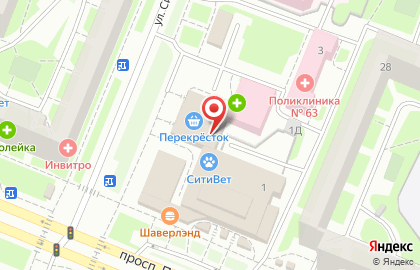Ассортимент на улице Симонова на карте