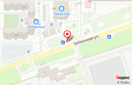 Кафе быстрого питания Робин Сдобин на Тепличной улице на карте