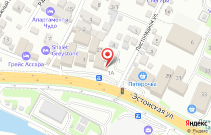 Ломбард Ростзолото на Эстонской улице на карте