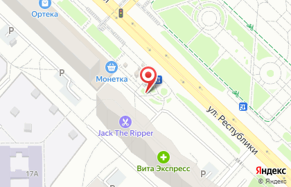 Евросеть на улице Республики на карте