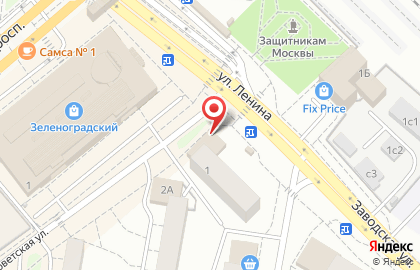 Ювелирная мастерская в Крюковона улице Ленина в Зеленограде на карте