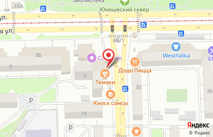 Сотовая компания Tele2 в Октябрьском районе на карте