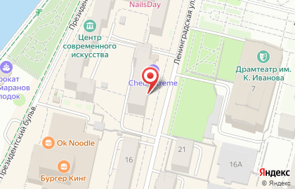 Школа салонного бизнеса Кристи на улице Ленинградской на карте