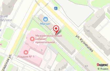 Продовольственный магазин Свой на улице Кузнецова на карте