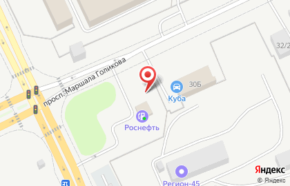 АЗС в Кургане на карте