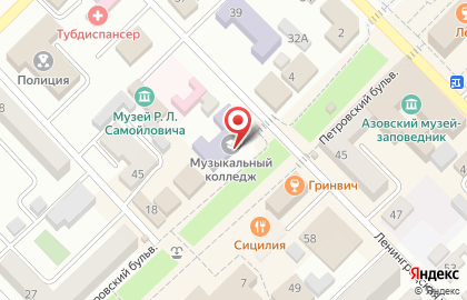 Донской педагогический колледж в Ростове-на-Дону на карте