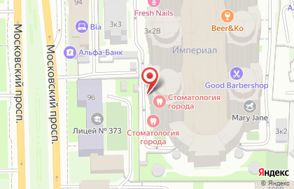 Салон красоты Kopna в Московском районе на карте