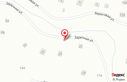 Пекарня на Заречной улице на карте