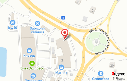 Продовольственный магазин в Калуге на карте