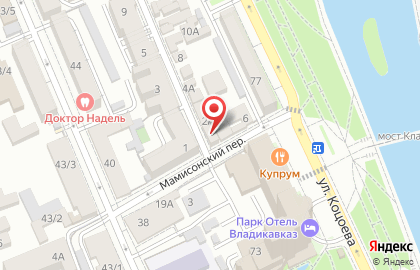 Продовольственный магазин во Владикавказе на карте
