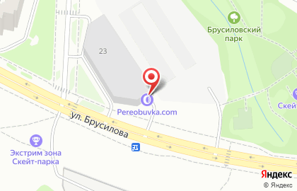 Автосервис Профессионал-Автосервис-Автосклад на улице Брусилова на карте