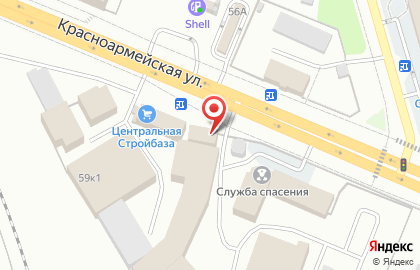 Шиномонтажная мастерская на Красноармейской улице на карте