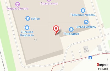 Мебельный магазин Porta на метро Купчино на карте