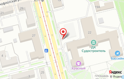 Автостоянка на проспекте Мира, 22а на карте