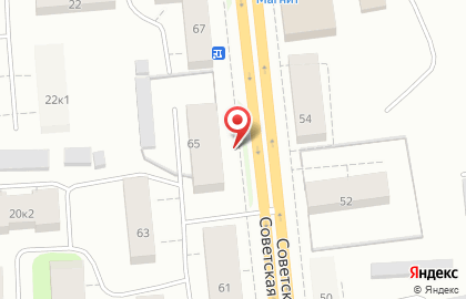 Торгово-монтажная компания Атмосфера на Советской улице на карте