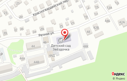 Детский сад Звёздочка, детский сад на Речной улице на карте