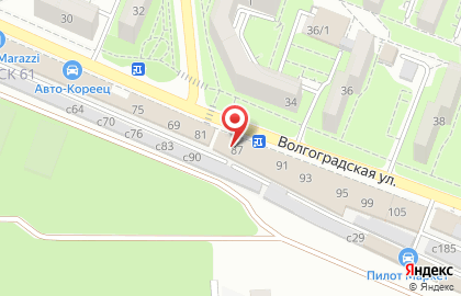 АКБ центр на Волгоградской улице на карте