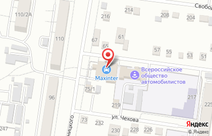 Магазин автотоваров Максинтер на карте