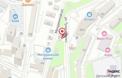 Автоцентр Шиновозоff в Первореченском районе на карте