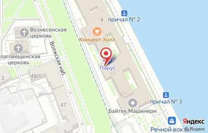 Гостиница Парус в Ярославле на карте