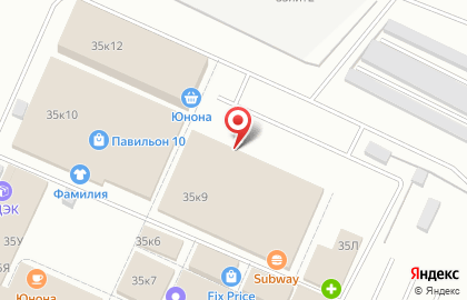 Ресторан быстрого питания Subway на улице Маршала Казакова на карте