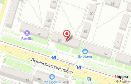 Магазин Красное & Белое на Ленинградском проспекте, 55 на карте