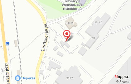 АЗС Сибойл на Тамбовской улице на карте