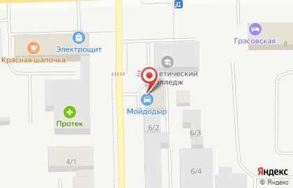Автомойка Мойдодыр на улице Энергостроителей на карте